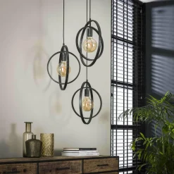 WoonStijl Hanglamp 3L Turn around getrapt