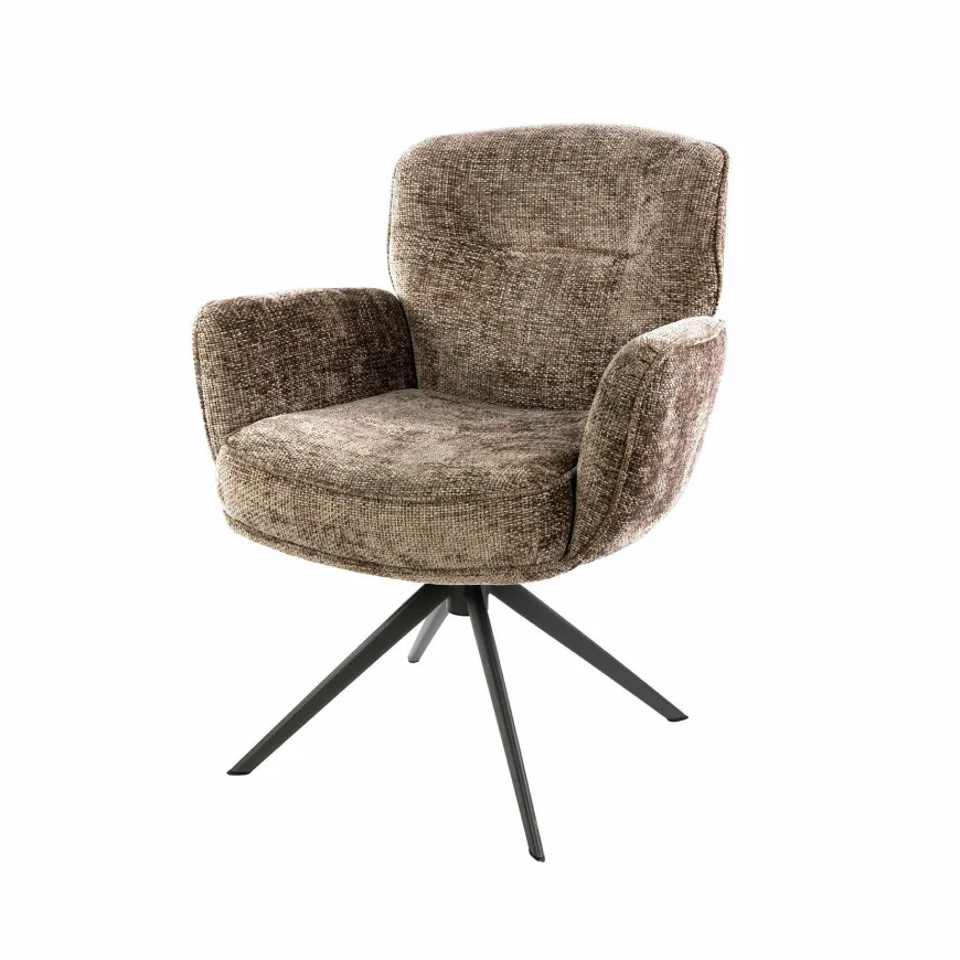 WoonStijl Armstoel Forza draaibaarHoven champagne