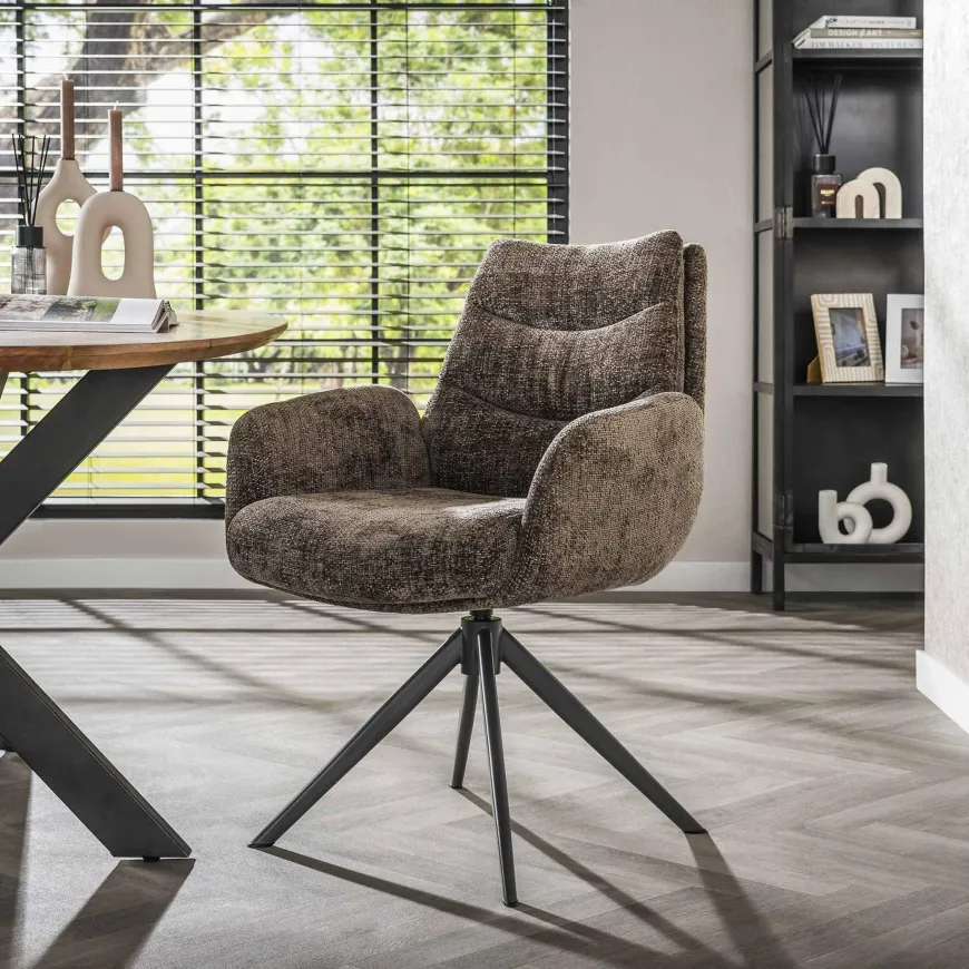 WoonStijl Armstoel lounge Rich taupe