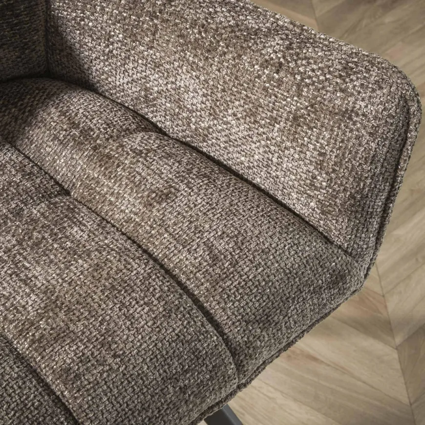 WoonStijl Armstoel pull draaibaar Rich Taupe