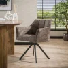 WoonStijl Armstoel raster draaibaar Rich Taupe