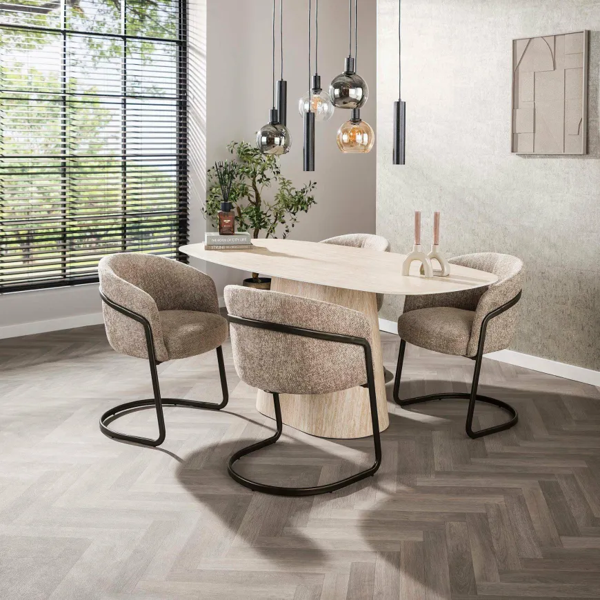 WoonStijl Armstoel Sway Hoven Zand