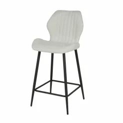 WoonStijl Barstoel boucle lendesteun wit