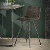 WoonStijl Barstoel diamond platte buis VPE4 / Antraciet velours
