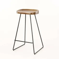 WoonStijl Barstoel houten zitting acacia