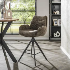 WoonStijl Barstoel lounge Rich taupe