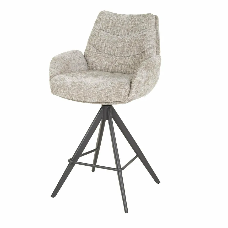 WoonStijl Barstoel lounge Rich zand