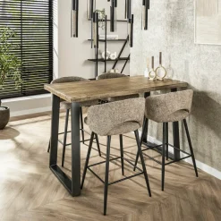 WoonStijl Barstoel Salon Tissee cargo zandkleur