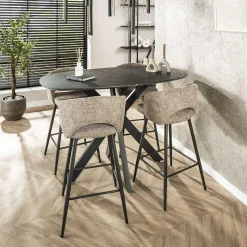 WoonStijl Barstoel Salon Tissee cargo zandkleur