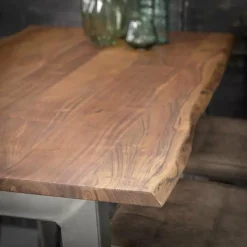 WoonStijl Bartafel 147 edge 25mm / Massief acacia naturel