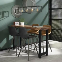 WoonStijl Bartafel boomstam 150 bladdikte 60 mm / Massief acacia naturel