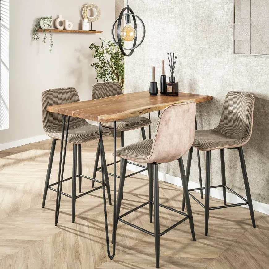 WoonStijl Bartafel edge 130 acacia