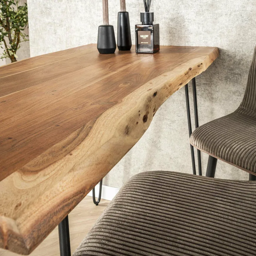 WoonStijl Bartafel edge 130 acacia