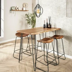 WoonStijl Bartafel edge 130 acacia