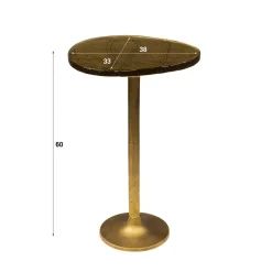 WoonStijl Bijzettafel L Eclipse goud antiek finish