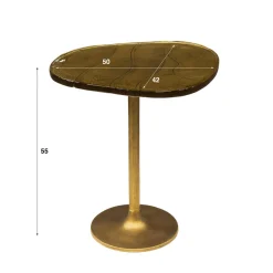 WoonStijl Bijzettafel M Eclipse Goud antiek finish