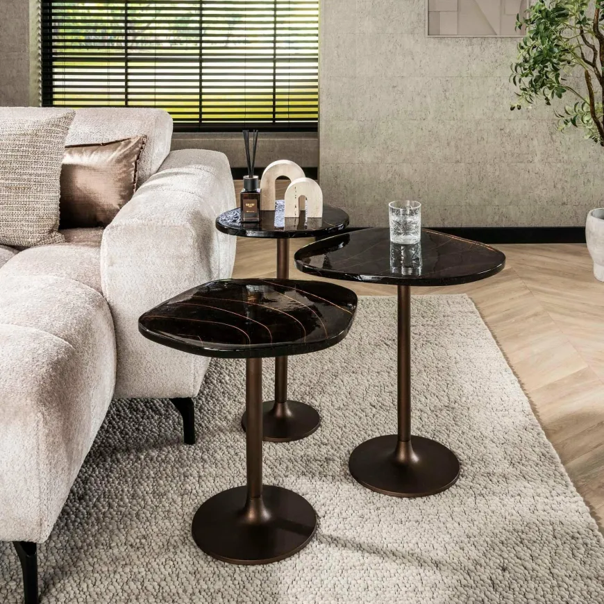 WoonStijl Bijzettafel M Eclipse Koper antiek finish