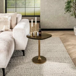WoonStijl Bijzettafel S Eclipse goud antiek finish