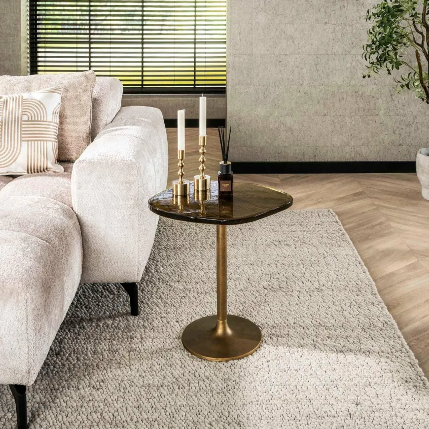 WoonStijl Bijzettafel S Eclipse goud antiek finish