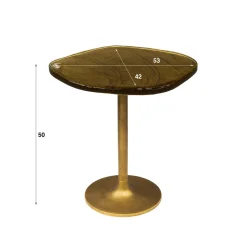 WoonStijl Bijzettafel S Eclipse goud antiek finish