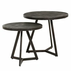 WoonStijl Bijzettafel set van 2 Yucon black