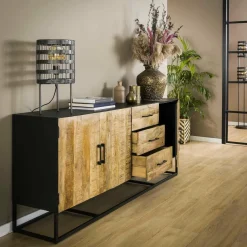 WoonStijl Dressoir Mango Metal Wood