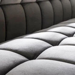 WoonStijl Eetkamerbank raster 180 velvet antraciet