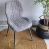 WoonStijl Eetkamerstoel Lende Boucle grijs