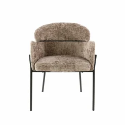 WoonStijl Eetkamerstoel ronde rug Curva Hoven Champagne