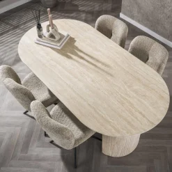 WoonStijl Eetkamertafel 180 arch ceramic