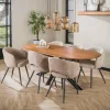 WoonStijl Eetkamertafel 215 Cliff ovale buis mango