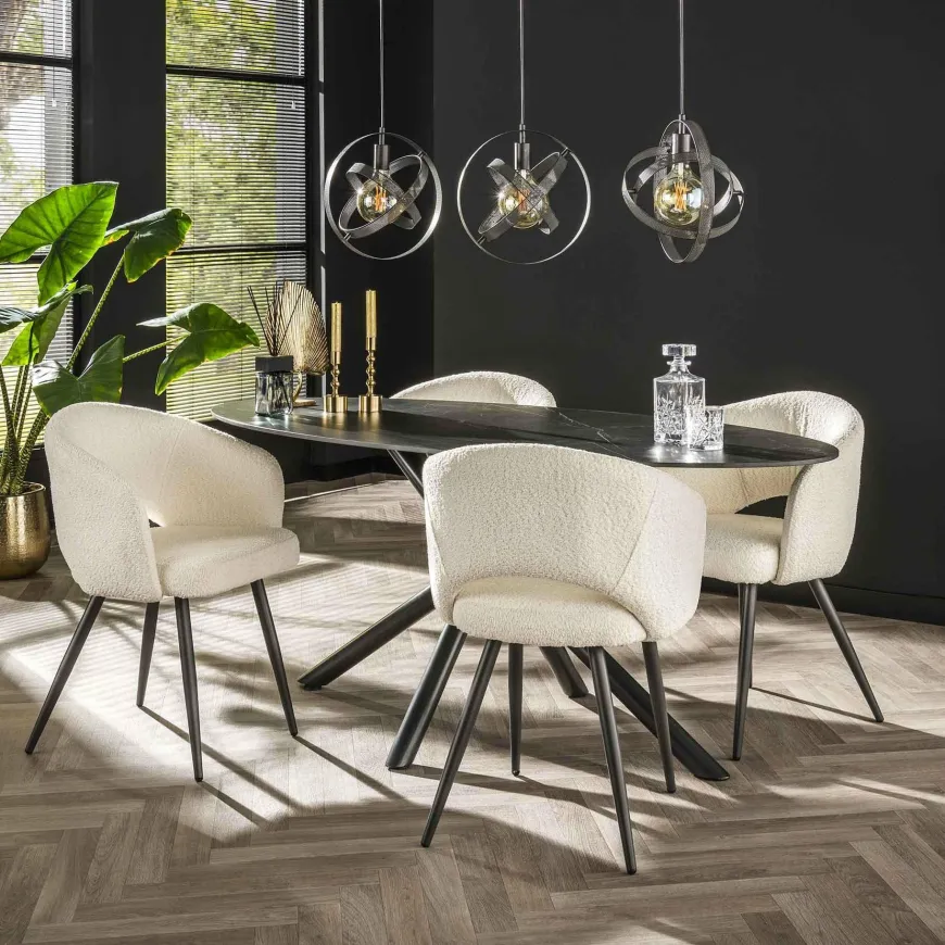 WoonStijl Eetkamertafel 180 ovaal ceramic