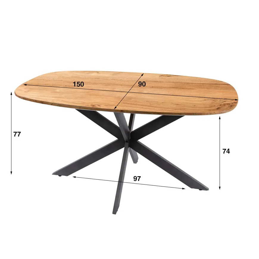 WoonStijl Eetkamertafel 150 Arhus solid