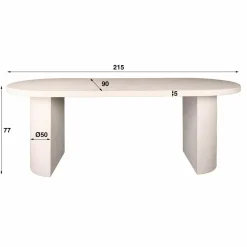 WoonStijl Eetkamertafel arch stone 215x90cm