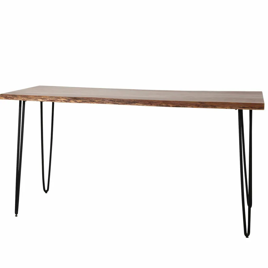 WoonStijl Eetkamertafel edge Massief acacia naturel - 130 cm