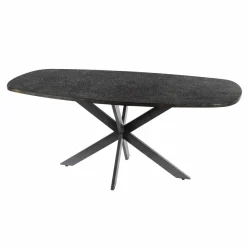 WoonStijl Eettafel 180 deens ovaal Metallic