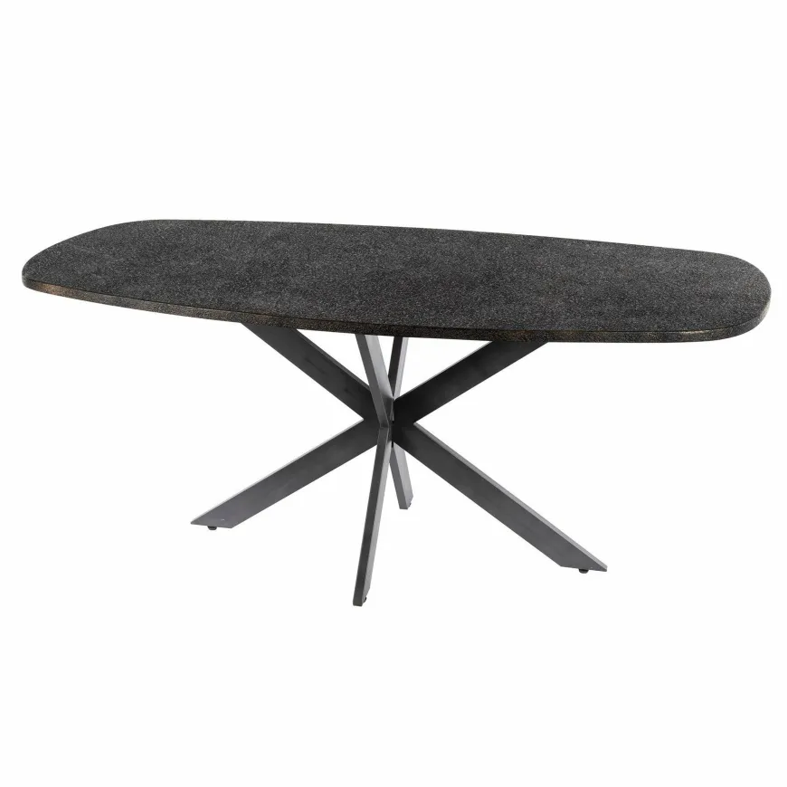 WoonStijl Eettafel 215 deens ovaal Metallic