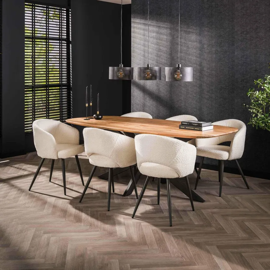WoonStijl Eettafel Arhus solid acacia 180 cm