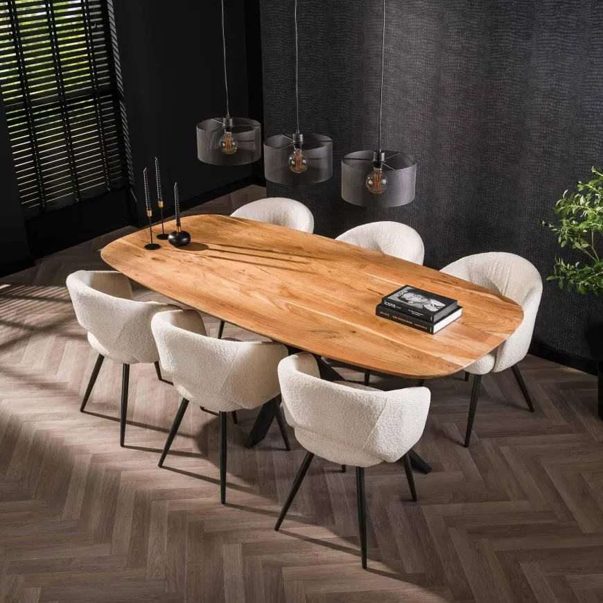WoonStijl Eettafel Arhus solid acacia 180 cm