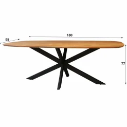 WoonStijl Eettafel Arhus solid acacia 180 cm