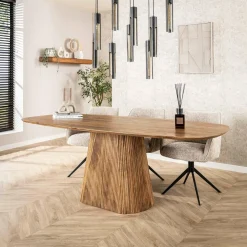 WoonStijl Eettafel Wave centrale poot 215 cm