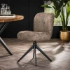 WoonStijl Eettafelstoel Comfort draaibaar Boucle Taupe