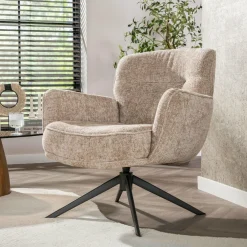 WoonStijl Fauteuil Forza draaibaar Hoven zand