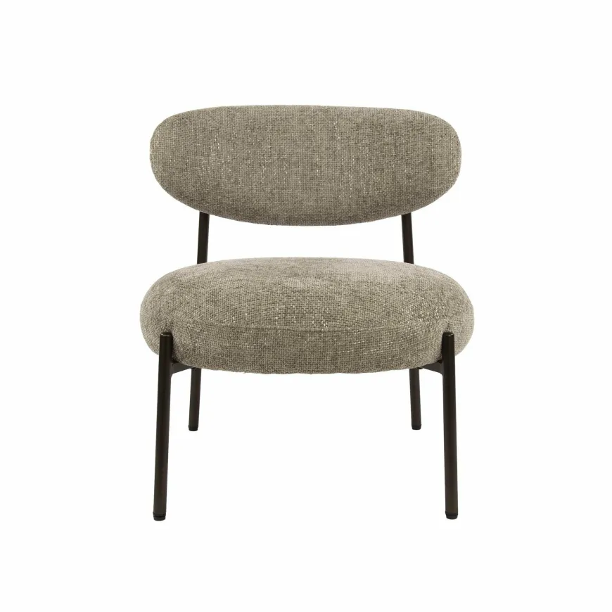WoonStijl Fauteuil Round - Tissee cargo zandkleur