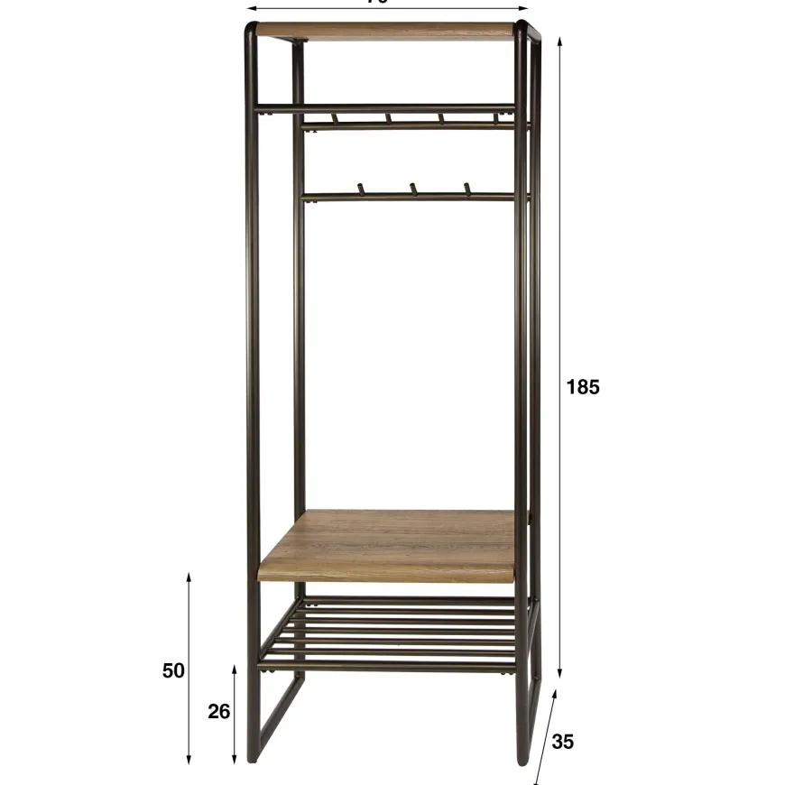 WoonStijl Garderobemeubel Luno 70
