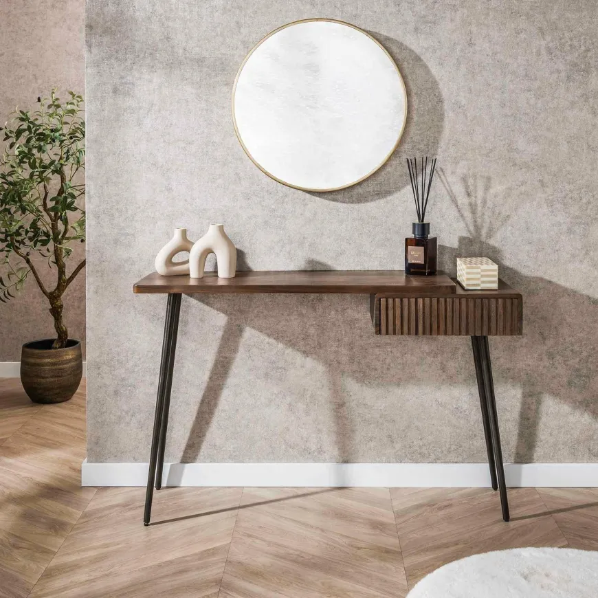 WoonStijl Hal-/kaptafel Carve met 1 lade