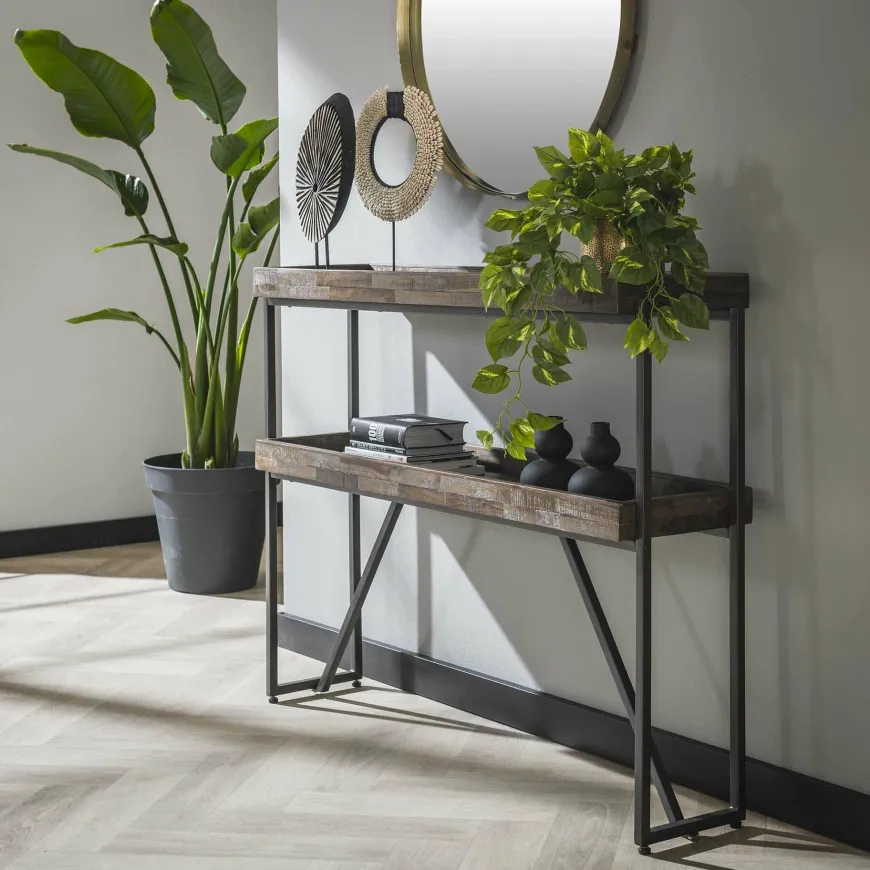 WoonStijl Haltafel Teca layer opstaande rand