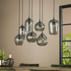 WoonStijl Hanglamp 4+3 hexagon mix
