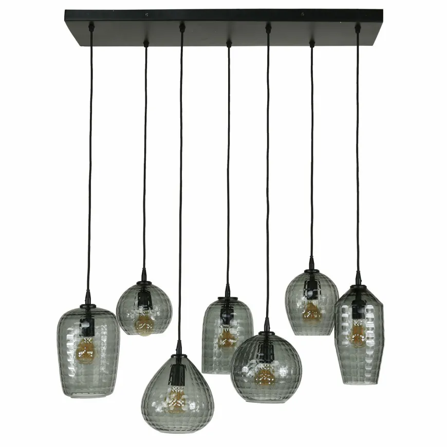 WoonStijl Hanglamp 4+3 hexagon mix