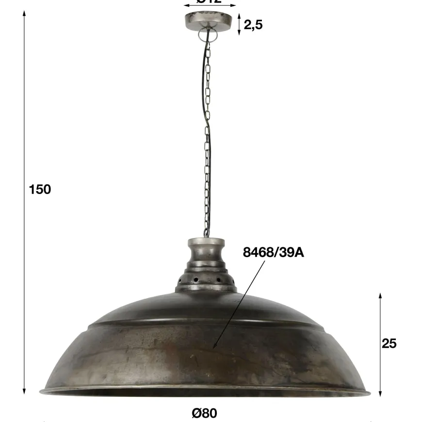 WoonStijl Hanglamp Ø80 Industry